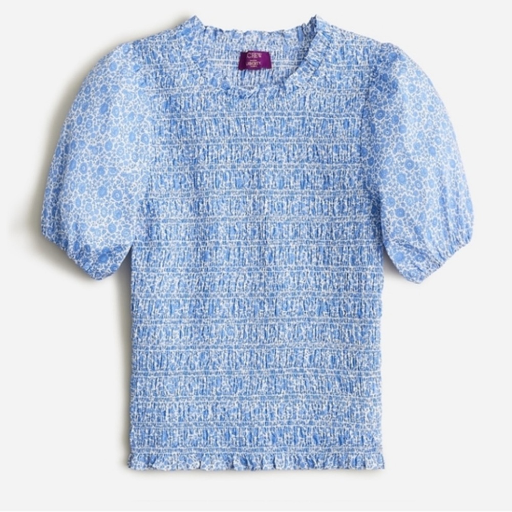 Blue Floral Women's Top